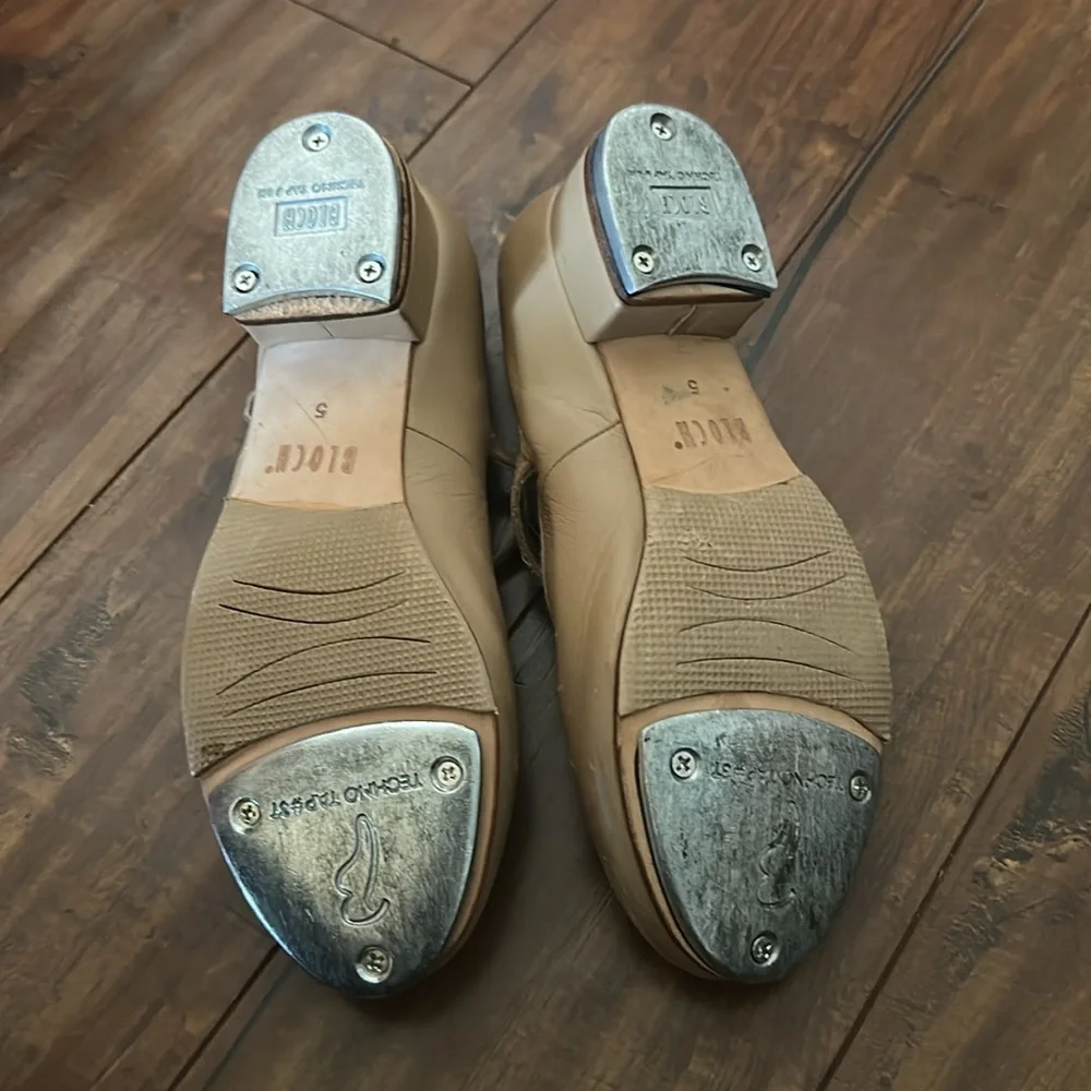 Bloch Merry Jane Tan Tap Shoes Techno Taps Size 5